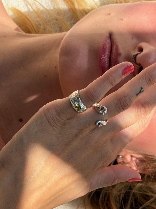 Custom rings worn together