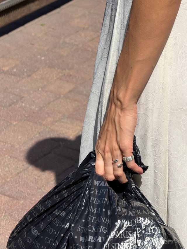 Silver rings in everyday use